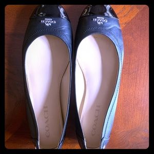 Coach leather ballet shoes size 6